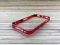 Бампер Metal iPhone 4/4s red