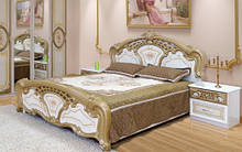 Двоспальне ліжко Кармен Нова піно золото