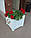 Ящик для квітів ДРЕВОДЕЛЯ "Софія" 43х43х43см Білий (030106), фото 5