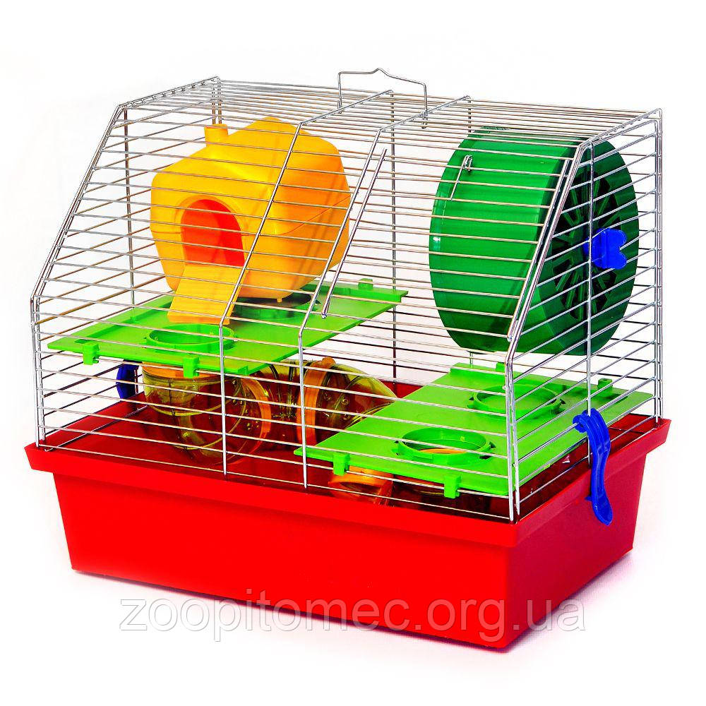 Клітка для хом'яків Вілла Люкс 2 ВІЛЛА ЛЮКС 2 цинк, 33,5*22,5*28 см, фото 1