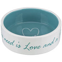 Trixie Pets Home Ceramic Bowl керамическая миска для животных кремовая-голубая 0,3л