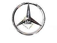 Эмблема Mercedes Vito передняя (d-165мм, s (толщина) - 10мм + 35мм штифт) - Значок с логотипом Мерседес