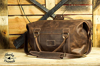 Шкіряна сумка Sport&Travel DS Brown