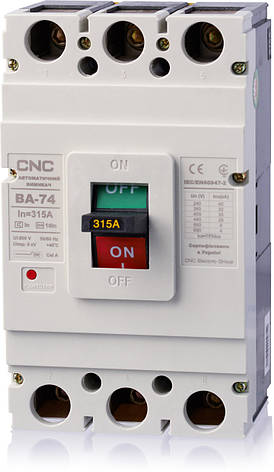 Автоматичний вимикач ВА-74, 315А, 3Р, 380B, 50кА, CNC, фото 2