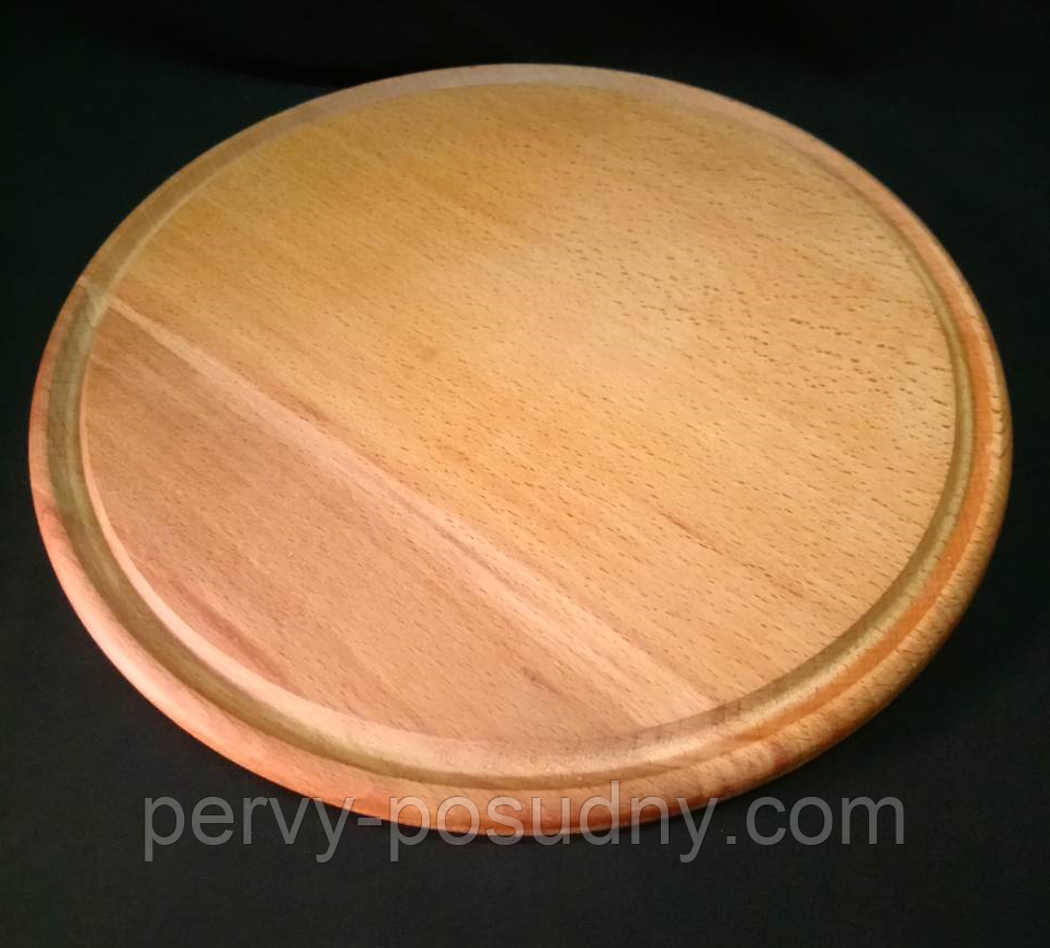 Дошка для подавання піци (бук) d 26 см, фото 1