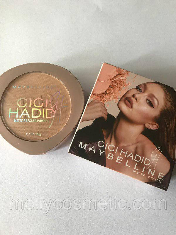 Подвійна компактна пудра Maybelline GiGi HADID matte pressed powder 20g