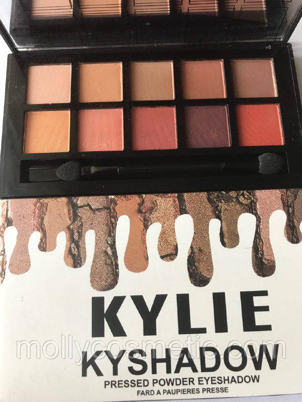 Тени Kylie kyshadow pressed powder eyeshadow 10 цветов