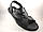 Великий розмір сандалі босоніжки чоловічі шкіряні чорні Rosso Avangard BS Sandals Bertal, фото 3