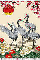 Схема для вишивки бісером ЖУРАВЛІ