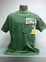 Футболка чоловіча зелена котон Invitli