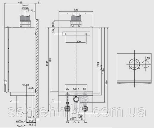 Настінний конденсаційний газовий котел Buderus Logamax plus GB162-70 V2, фото 2