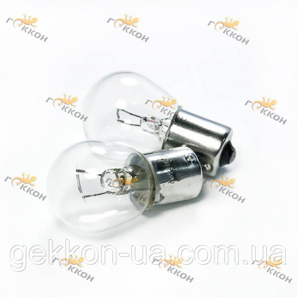Лампа автомобільна P21 12V 21W BA15S/19 БЛУ (2 шт.) "Tes-lamps", фото 1