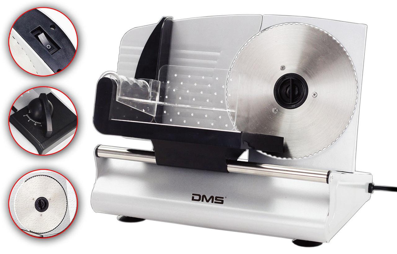 Ломтерізка слайсер DMS AS-400 400Вт металевий корпус