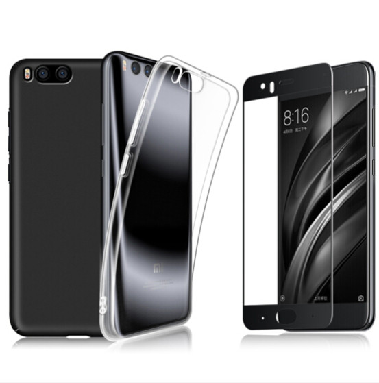 Комплект з 2 чохлів для Xiaomi Mi 6 + захисне 2.5 D скло