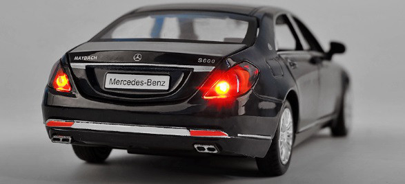 Коллекционная машинка Mercedes Benz S600 (черная) - фото 3 - id-p724534119