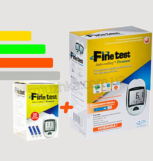 Глюкометр Fine Test Premium - Файнтест+25 тест-смужок, фото 1