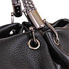 Сумка черная из мягкой экокожи, фото 6