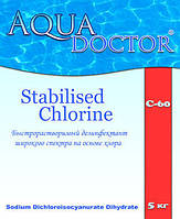 Шок хлор AquaDoctor C60 T 50 кг - Діє проти бактерій, грибків і вірусів, і руйнує органічні речови