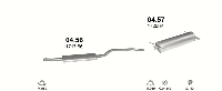 Глушитель CITROEN XANTIA 2.0i (2.0i-16V) (1998 см3) (1993 2001 гг) хетчбэк (Ситроен Ксантия)