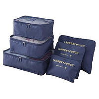 Органайзери для речей дорожні сині косметички набір