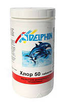 Хімія для басейнів Delphin ― Хлор 50 таблетки 1 кг — Шоковий хлор