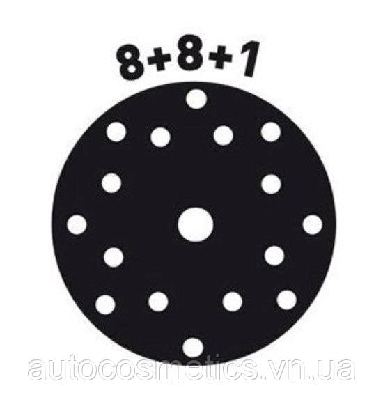 Підошва RUPES 980.015N Ø 125 мм 8 + 1 отворів, липучка Velcro, кріплення M8