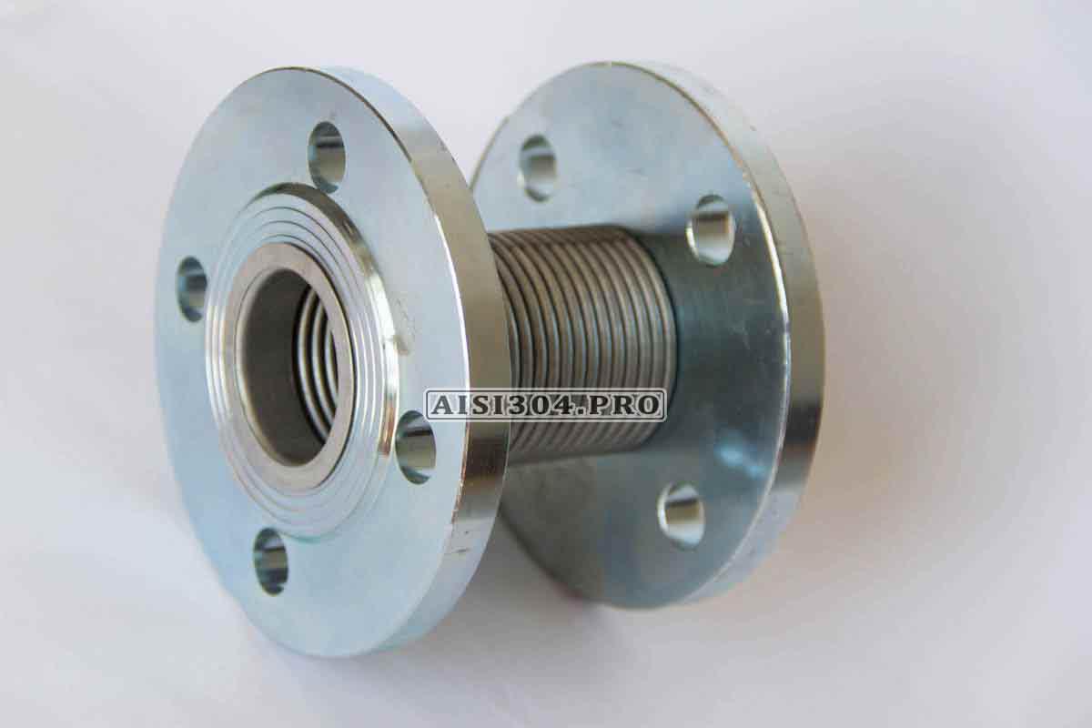 Купить Сильфонные компенсаторы нпп компенсатор фланцевый (нержавеющая ...