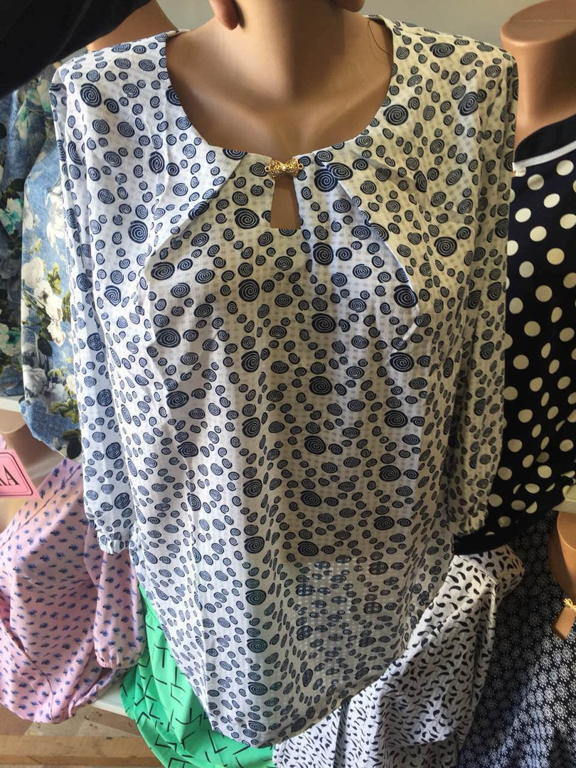 Красива жіноча блузка шифонова XXЛ розмір