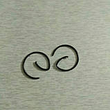 Кільце стопорне пальця бензинового двигуна 188f, фото 3