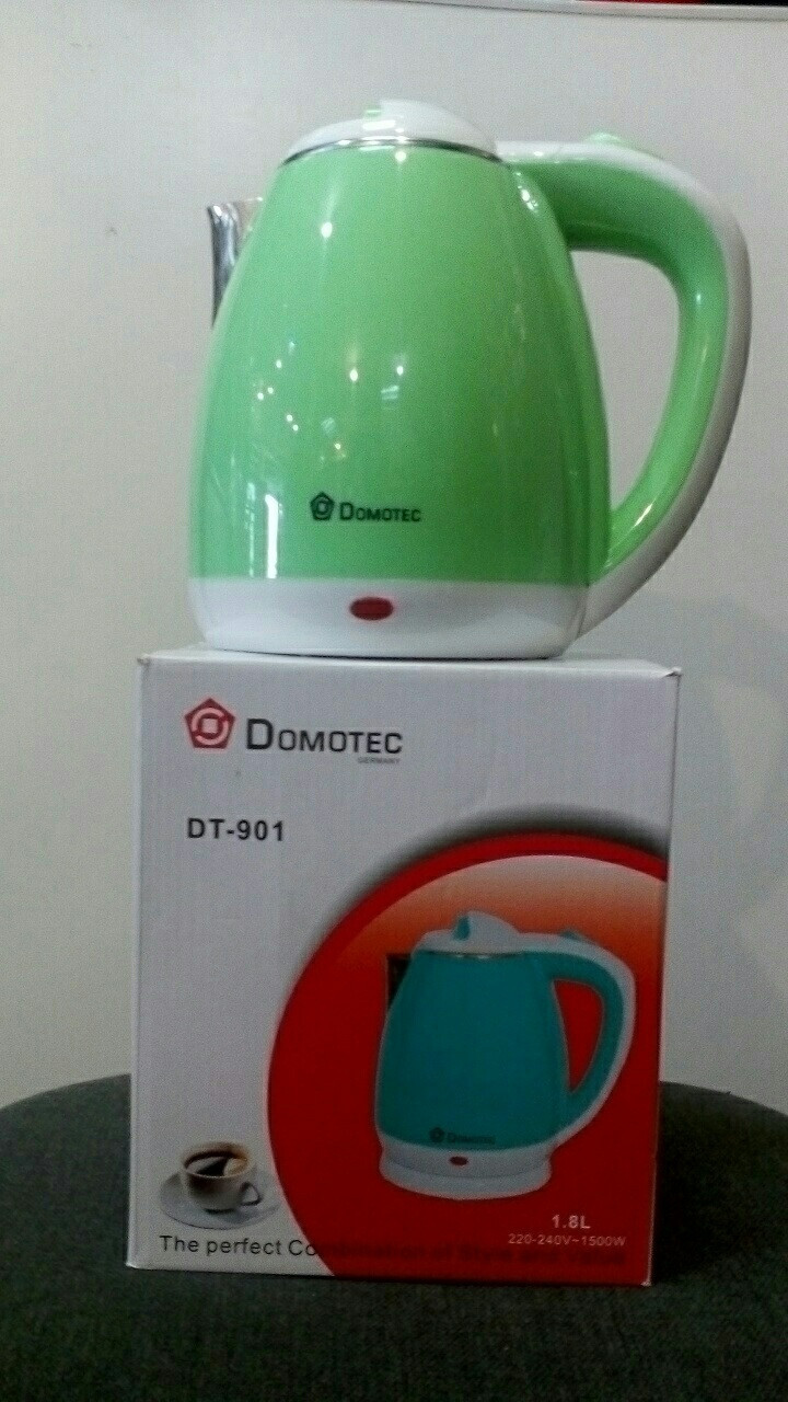 Електрочайник дисковий Domotec DT 901. (неіржавка сталь)