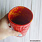 Керамічна ваза ручної роботи "Фактурна" Червоний, фото 2