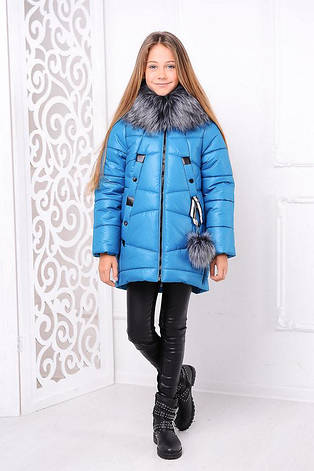 Детская зимняя куртка для девочки "Матильда" , рост 122, фото 2