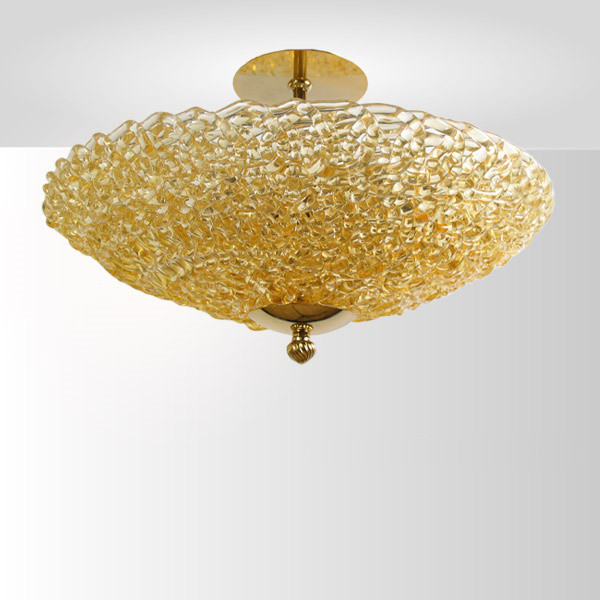 Стельовий світильник LA LAMPADA PL 156/5.26 AMBER. GLASS