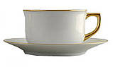 EXECUTIVE TEA SET Порцеляновий чайний набір Ексклюзив біло-золотий 50 мл., фото 3