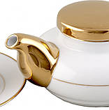EXECUTIVE TEA SET Порцеляновий чайний набір Ексклюзив біло-золотий 50 мл., фото 4