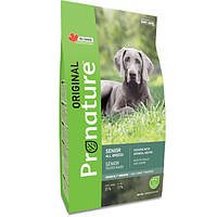 Корм для собак Pronature Original (Пронатюр Оріджінал) Dog Senior Chicken Oatmeal СЕНЬЙОР для літніх собак курка з вівсяним