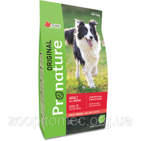 Сухий корм для дорослих собак Pronature Original (Пронатюр Оріджінал) Adult Lamb з ягням, 18 кг, фото 1