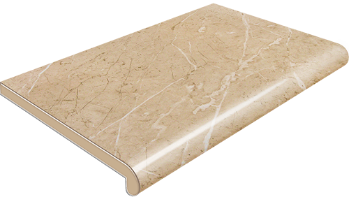Подоконник Plastolit 100 мм, бежевый мрамор глянец (Пластолит)