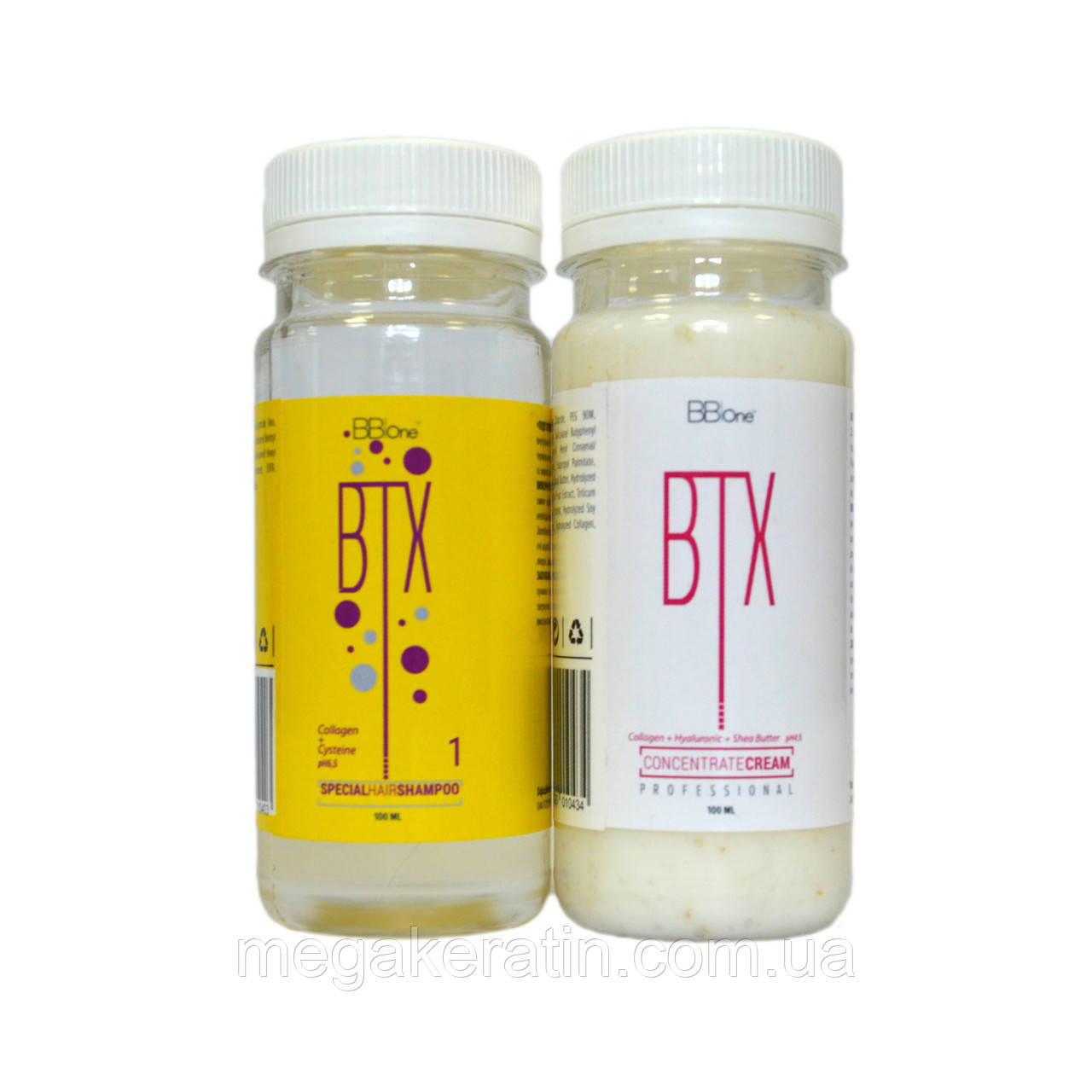 Набір Ботокс для волосся (максимальне відновлення) BTX CONCENTRATE CREAM 2*100 мл. BBone