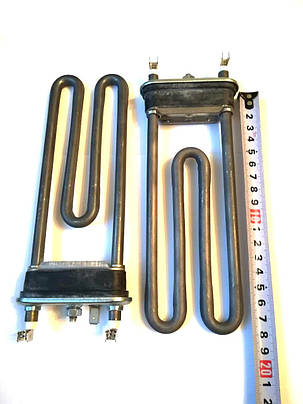 Тен на пральну машину 1950W / L=185мм (без отвору під датчик) / Thermowatt (Італія), фото 1