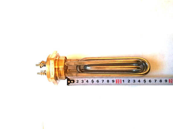 Блок тен прямий 4500W / 220V / різьблення 1.5"(48мм) / Sanal (Туреччина) / Нержавіюча сталь, фото 1