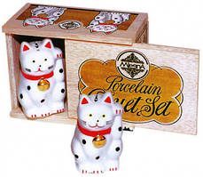 CAT CRUET SET Порцеляновий набір Два коти