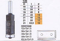 Фреза 120 19/30 со сменными ножами кромочная прямая "GLOBUS"