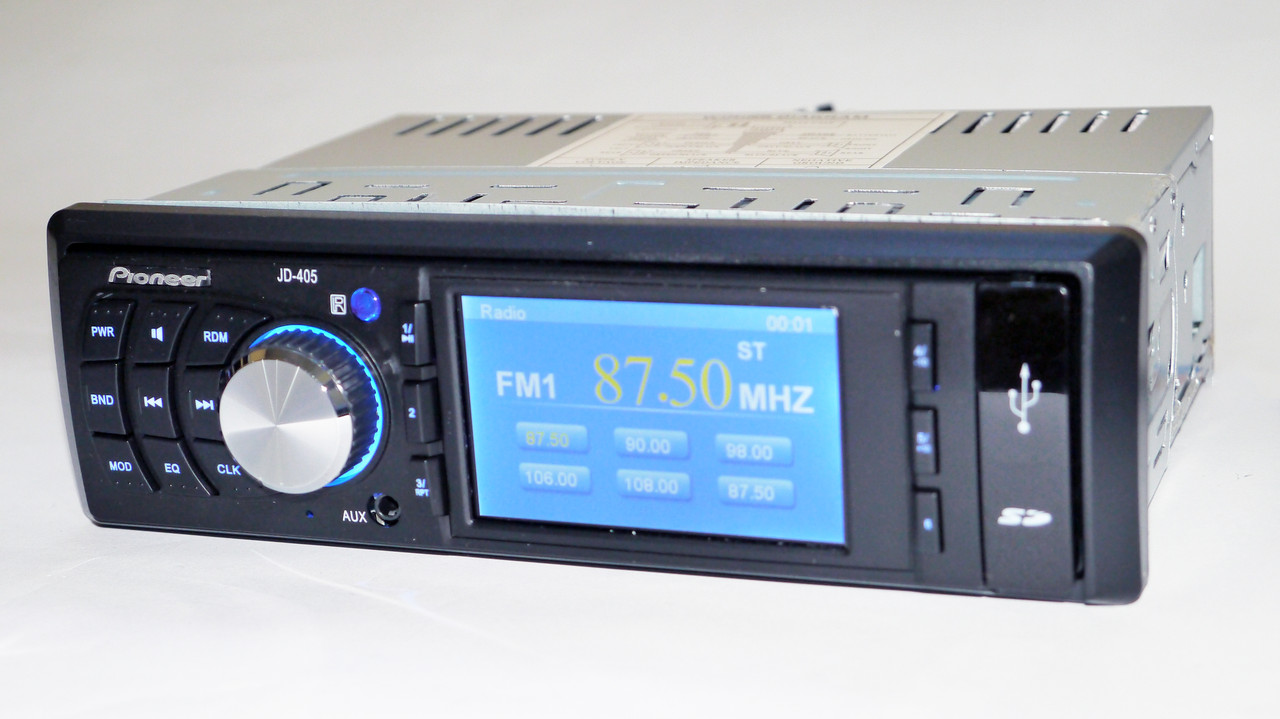 Автомагнітола JD-405 3"Video екран+USB+SD+Відеовихід