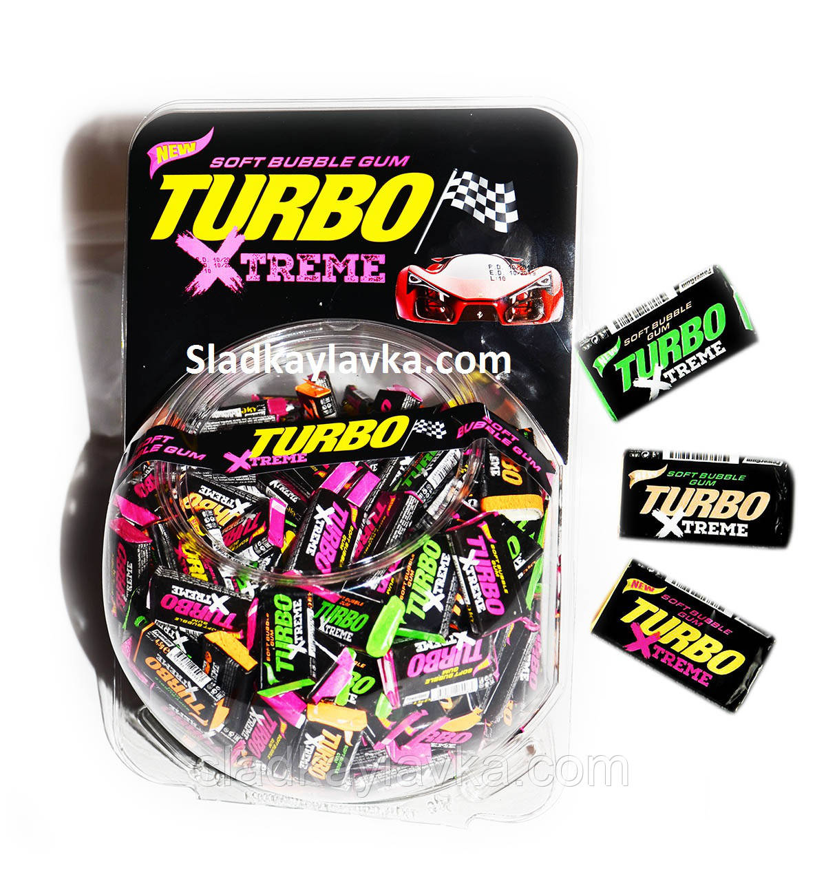 Жувальна гумка TURBO XTREME 300 шт (PowerGum)