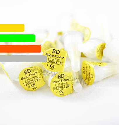Голки для шприц-ручок BD Micro-Fine Plus 8 мм, 30G - Поштучно Микрофайн, фото 1