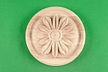 Меблева накладка різьблена Розетка. Код Р38, фото 2
