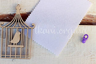 Фетр корейський жорсткий 1,2 мм для рукоділля і творчості 20*30см, 801, білий