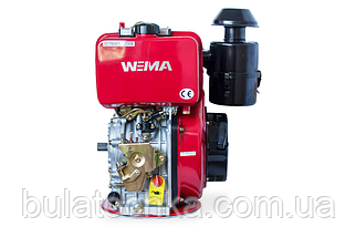 Двигун WEIMA(Вейма) WMC 188FBE - T (шліц, дизель 12л.с.) з електростартером, фото 2