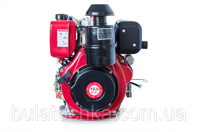 Двигун WEIMA(Вейма) WMC 188FBE - T (шліц, дизель 12л.с.) з електростартером, фото 1